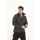 campscoutland Camp460 Outdoor Tactical Softshell Su & Ve Rüzgara Dayanıklı Erkek Antrasit Taktik Yelek & Mont