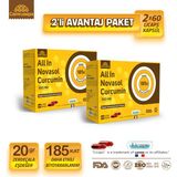 Camrusepa All In Novasol Curcumin 500 mg (2X60 Licapskapsül) 2'liavantaj Paket - Aromasız