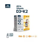 Camrusepa All In Vitamin D3+K2 - 50 ML - 425 PUFF