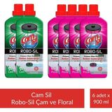 Camsil Robo-Sil Floral Yüzey Temizleyici 900 ml x 4 Adet + Camsil Robo-Sil Çam Yüzey Temizleyici 900 ml x 2 Adet - Çok Renkli