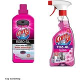 Camsil Robot Süpürge Deterjanı Robo-Sil Floral 900 ml + Camsil Toz-Al Floral 500 ml - 900 ml + 500 ml