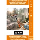 #CamTemizleyici Banyo Duşakabin Oto Bakım 360 Derece Oynar Çift Başlık Çekçek Cam Temizleme Aparatı