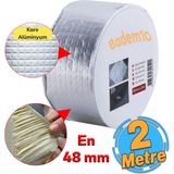 Çamur Bant Çatı İzolasyon Ses Su Yalıtım Tamir Sakız Bandı Gri 48 Mm X 2 Metre 1 Adet