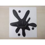 Çamur Lekesi Kral Taçlı Sticker Siyah 15x14cm - Kral Tacı Sticker, Çamur Etiketi, Çamur Çıkartması