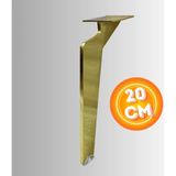 Can Aksesuar 20 cm Metal Tabanca Ayak Koltuk Ayağı Mobilya Ayağı Ünite Ayağı Konsol Ayağı Puf Berjer Ayağı - Gold