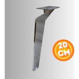Can Aksesuar 20 cm Metal Tabanca Ayak Koltuk Ayağı Mobilya Ayağı Ünite Ayağı Konsol Ayağı Puf Berjer Ayağı - Krom