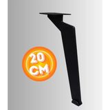 Can Aksesuar 20 cm Metal Tabanca Ayak Koltuk Ayağı Mobilya Ayağı Ünite Ayağı Konsol Ayağı Puf Berjer Ayağı - Siyah