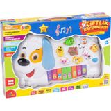 Can Ali Toys Canali Piyano Köpek Görünümlü Işıklı Sesli Hediyelik 3+ Yaş Erkek Çocuklar İçin Eğlenceli Hayvanlar CNL-2223 3285