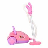 Can Ali Toys Oyuncak Pilli Elektrikli Şirin Süpürge Makinesi Ses Efektli Pembe