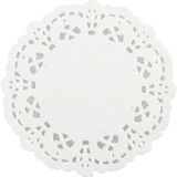 Can Altlık 500lü Kağıt Dantelli Çay Bardak Altlığı Beyaz 12,5cm