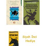 Can Çocuk Yayınları Küçük Kara Balık + Dünyanın Merkezine Yolculuk + Siyah Inci Hediye - Hayır