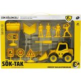 Can-Em Oyuncak CNM14 17 Parça Sök Tak Dozer Oyun Seti