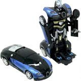 Can Ithalat Mecha Ares Pilli Robota Dönüşen Bugatti Araba - Siyah