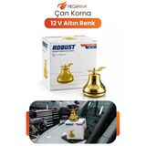 Çan Korna 12V Metal Altın Renk Yüksek Sesli Oto Korna Dayanıklı