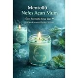 CAN Life Collection Mentollü Cam Kavanoz Mum - Yeşil