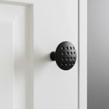 Can Metal Noktalı Düğme Çekmece Dolap Kapak Kulpu Kulbu Mat Siyah Metal Daire Kulp - NOKTALI KULP