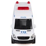 Can Oyuncak 688-8D Kutuda 12 Li Sesli Çek Bırak Ambulans - Beyaz Standart