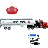 Can Oyuncak Dzc Kuzenler Avm Uzaktan Kumandalı Full Fonksiyon Şarzlı Tanker Tır Oyuncak 36 cm - Gri