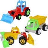 Can Oyuncak Kamyon Dozer Traktör Üçlü Set - Renkli