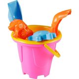Can Oyuncak Pembe Kova Seti 25 cm Renkli Parçalarla 3 Yaş ve Üzeri Çocuklar İçin Eğlenceli Oyun