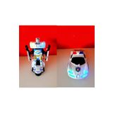 CAN OYUNCAK Pilli Robot Olan Polis Arabası 20 cm Sesli Işıklı