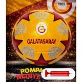 Can Sport Galatasaray Lisanslı Premium Orjinal Futbol Topu Yeni Sezon 430 gr 5 No Futbol Topu Özel Seri Pompa Hediyeli - Sarı