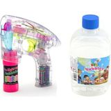 Can Toys Köpük Tabancası Işıklı Pilli Baloncuk Tabancası ve 500 ml Solüsyon