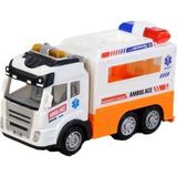 can toys oyuncak ışıklı ve sesli dönen ambulans kamyon - Yok