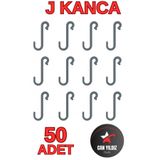 CAN YILDIZ PLASTİK 50 Adet Siyah Plastik Askı J Kanca Mutfak Ve Banyo için Aksesuar J Askılık