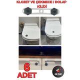 CAN YILDIZ PLASTİK Siyah Bebek ve Çocuk Klozet ve Güvenlik Dolap Çekmece Kilidi