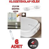 Can Yıldız Plastik Uzun Bebek ve Çocuk Klozet ve Güvenlik Dolap Çekmece Kilidi