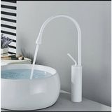 Çanak Lavabo Bataryası Mat Beyaz Lavabo Musluğu Drop Design Armatür Beyaz Musluk