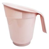 Çanak Sepeti Plastik Eğimli Çok Amaçlı Pratik Pirinç Makarna Süzgeci Pembe