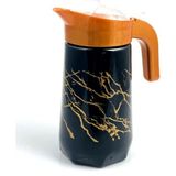 Çanak Sepeti Siyah Cam Desenli Prizma Sürahi 1 Litre - 1 lt