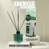 ÇANAKKALE KOLONYALARI Bambu Çubuklu Oda Kokusu (IMROZ) 100 ML Cam Şişe