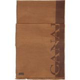 Canali Bej Erkek Yün Atkı - Standart