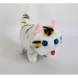 Canali Oyuncak Pilli Yürüyen Sesli Kedi 18 cm - Renkli