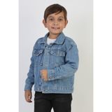 Canan Çakmak Erkek Çocuk Kot Ceket - 9 - 10 Yaş - Comfort Fit - Mavi
