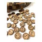 canan dizayn 15 MM (24 BOY) DİKİŞLİ KOKONAT DÜĞME(20 ADET)