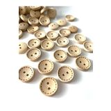 canan dizayn 15 MM(24 BOY)ÇİZGİLİ AHŞAP DÜĞME(20 ADET)