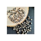 canan dizayn Antik Sarı Taşlı Metalize Düğme 15mm ( 15adet )