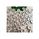 canan dizayn Metalize Altıgen Desenli Düğme 11 Mm (30 Adet)