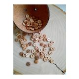canan dizayn Özel Ahşap Coconat Düğme 11,5 Mm (25 Adet)