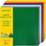 Canarino 11023 Yeşil Zemin Plaka, +4 Yaratıcı Oyuncak Yapım Seti (1 Parça) 25CMX25CM, Baseplate - 0 - Siyah