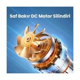 Canarino 150PSI 4000MAH Şarjlı Taşınabilir Hava Pompası Araç Lastik, Bisiklet, Top Şişirme (Powerbank+Led Lamba+Lcd Ekran)