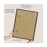 Canarino 18X24 Parlak Pleksiglaslı Siyah Poster Çerçevesi - Ince Kenarlık 45 x 60 cm Duvar Için Büyük Resim Çerçevesi, Yatay Veya Dikey Formatta Poster Çerçeveleri - -- - Option-1