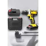 Canarino 24 Parça Çift Bataryalı Şarjlı Matkap Seti 24W Motor ve Otomatik Mil Kilitli Tasarım - Lisinya