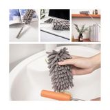Canarino 3 Başlıklı Teleskopik Mikrofiber Toz Alma Seti - 205 cm Uzayan Saplı, Esnek Bükülebilir Tavan ve Ulaşılması Zor Alan Temizlik Aparatı (Püskül, Makarna, Düz Başlık) - 0,35 lt