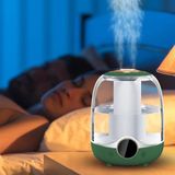 Canarino 3 Litre Hacimli Humidifier Buhar Makinesi Nemlendirici Aroma Terapi Difüzörü 3000 ml Kapasiteli 21X16 cm Ev Ofis Spa Oda Nemlendirici K07 (Yeşil) - 1BW-Beyaz