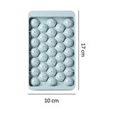 Canarino 33 Hazneli Pürüzsüz Küre Buz Kalıbı 17-10 cm Buzluk - Option-1 - 001-Renkli